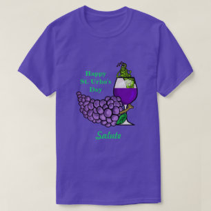 St. Urho's Day Grasshopper with Wine & Beer Shirt