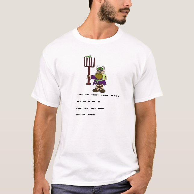 St. Urho's Day Morse Code T-shirt Ver. 3 (Front)