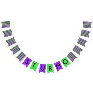 St. Urho's Day Purple Green Party Banner