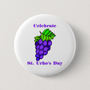 St. Urho's Tees and Gifts for Kids and Adults 6 Cm Round Badge