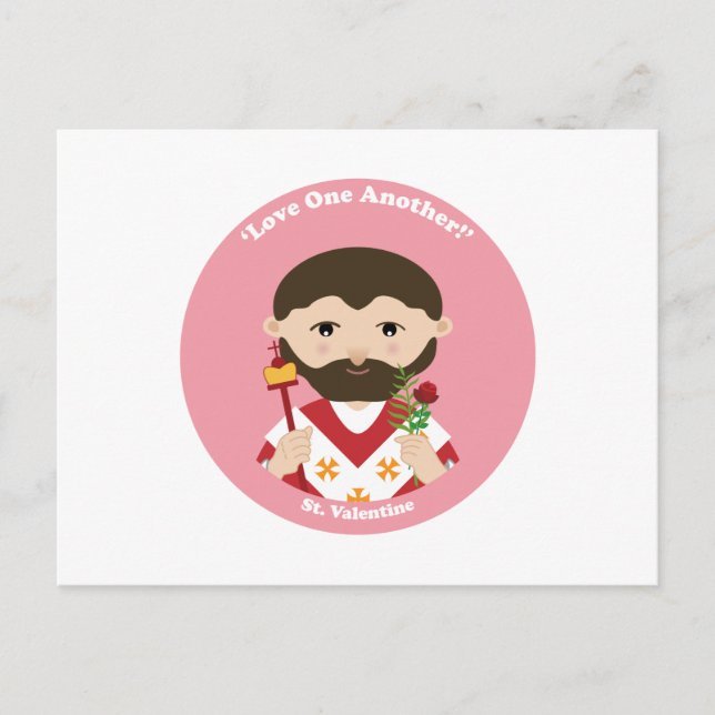 St. Valentine Holiday Postcard (Front)