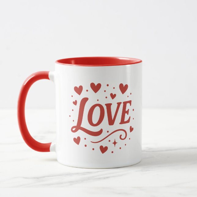 St. Valentine's Day Love Coffee Mug (Left)