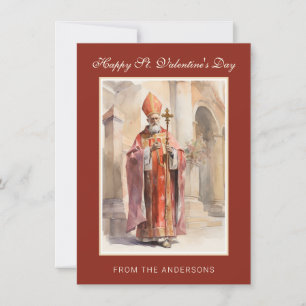 St. Valentines Day Religious Poem Prayer  Card