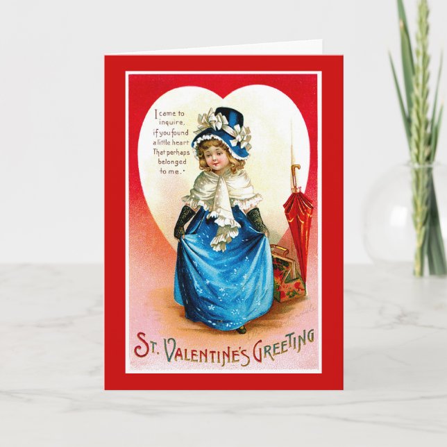 St. Valentine's Greeting Holiday Card (Front)
