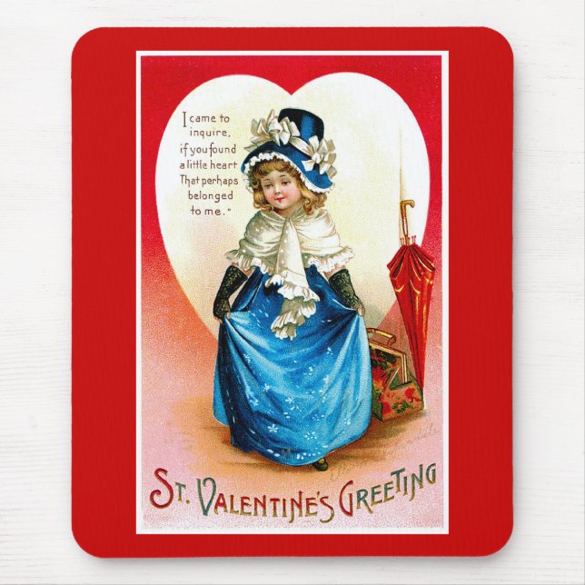 St. Valentine's Greeting Mouse Mat (Front)