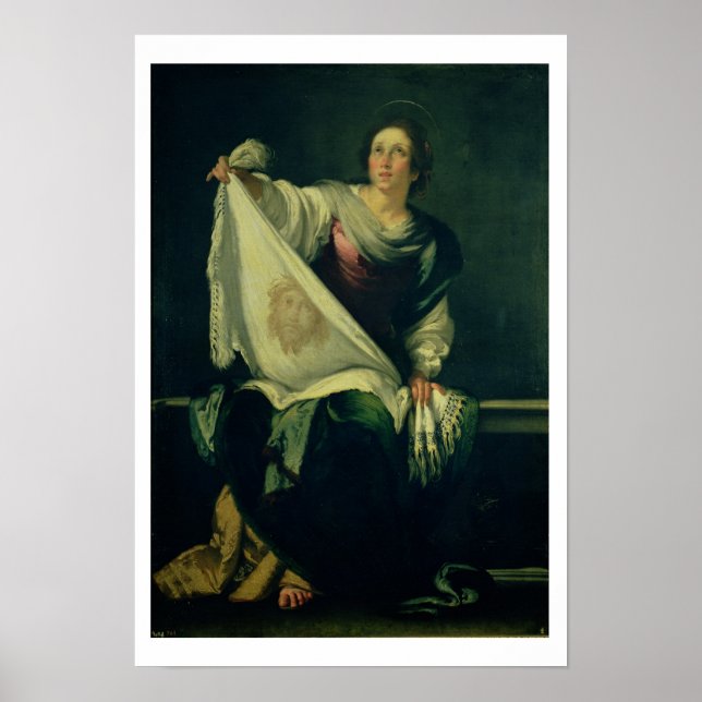 St. Veronica, 1625-30 (oil on canvas) Poster (Front)