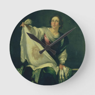 St. Veronica, 1625-30 (oil on canvas) Round Clock