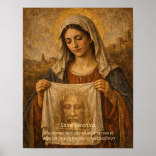 St. Veronica Art Print - Holy Face of Jesus