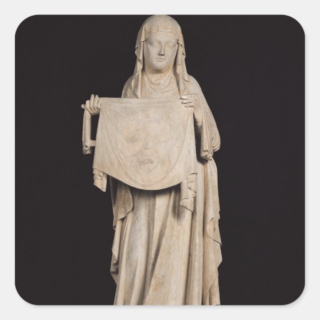 St. Veronica, c.1310 Square Sticker (Front)