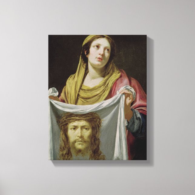 St. Veronica Holding the Holy Shroud Canvas Print (Front)