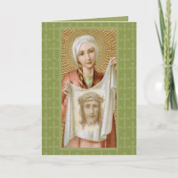 St. Veronica of Jerusalem (JM 60) Blank Greeting