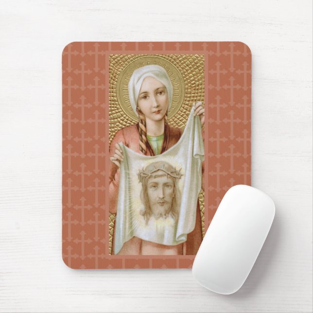 St. Veronica of Jerusalem (JM 60) Mouse Mat (With Mouse)