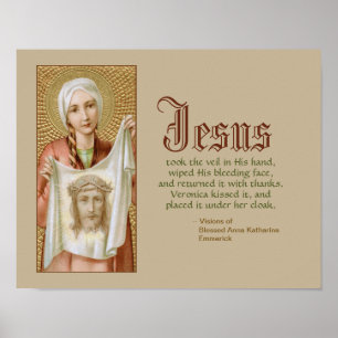 St. Veronica of Jerusalem (JM 60) Poster