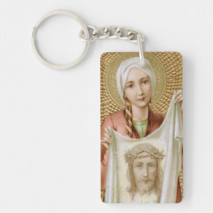 St. Veronica of Jerusalem (JM 60) Rectang Acrylic Key Ring