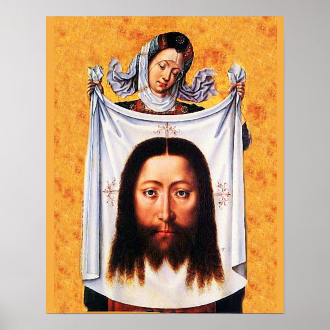 St Veronica Veil Shroud Holy Face 01A Poster (Front)