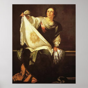 St Veronicas Veil Holy Face Image 03B Poster