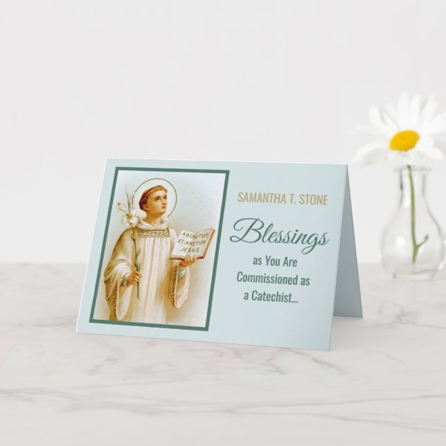 St. Viator of Lyon the Catechist (BF 02) Card (Small Plant)