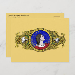 St. Viator of Lyon the Catechist (LD 001)  Postcard