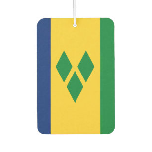 St Vincent and the Grenadines Flag Vincy Car Air Freshener