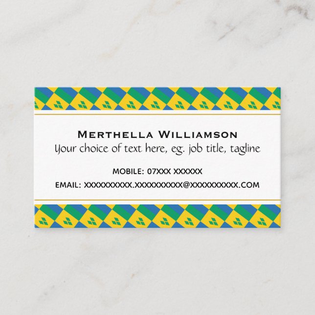 ST VINCENT Christian Scripture John 3:16 Business Card (Front)