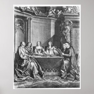 St. Vincent de Paul  and Cardinal Jules Mazarin Poster