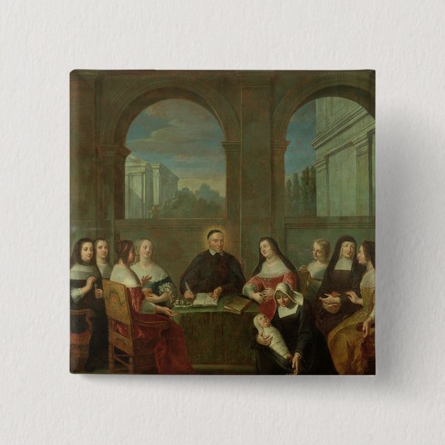 St. Vincent de Paul and the Sisters of Charity 15 Cm Square Badge (Front)