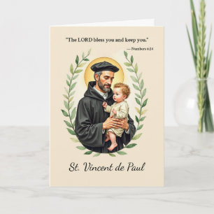 St Vincent de Paul God's Peace and Blessings Card