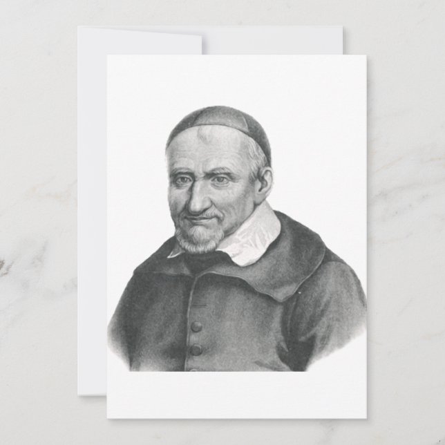 St. Vincent de Paul Patron Saint of Charity Holiday Card (Front)
