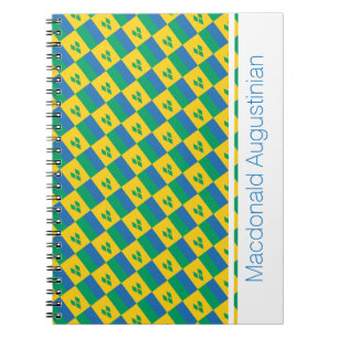 ST VINCENT FLAG Custom Add Name Notebook Journal
