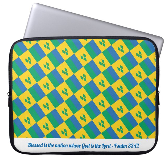ST VINCENT GRENADINES Christian Scripture Laptop Laptop Sleeve (Front)