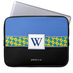 ST VINCENT SVG Monogram Christian Bible Laptop Laptop Sleeve