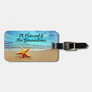 St. Vincent & The Grenadines starfish Luggage Tag