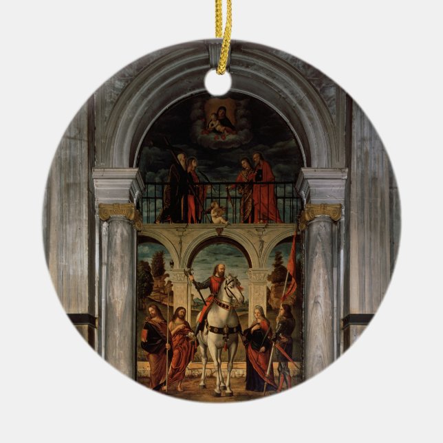 St. Vitalis and Saints Ceramic Tree Decoration (Front)