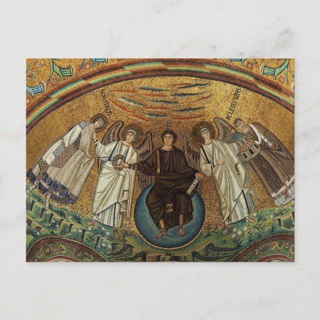 St. Vitalis, Archangel and Jesus Christ Byzantine  Postcard (Front)