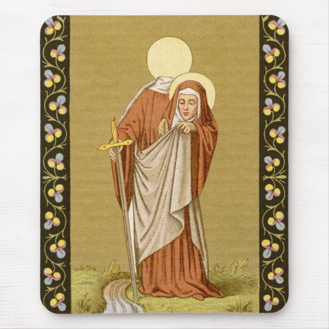 St. Winifred of Wales (P 002) Mouse Mat (Front)