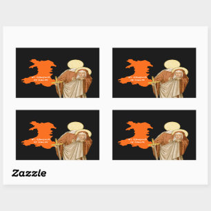St. Winifred of Wales (P 002) Rectangular Sticker