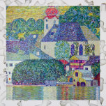 St. Wolfgang Church by Gustav Klimt, Victorian Art Jigsaw Puzzle<br><div class="desc">Church In Unterach On The Attersee (St. Wolfgang Church) (1916) by Gustav Klimt is a vintage Victorian Era Symbolism fine art religious painting. The St. Wolfgang Church on the southern shore of the Attersee lake in the small town of Unterach in Austria. There is a reflection of the church and...</div>