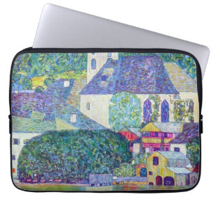 St. Wolfgang Church by Gustav Klimt, Victorian Art Laptop Sleeve