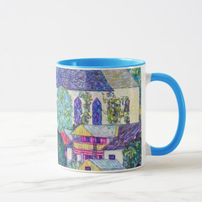St. Wolfgang Church by Gustav Klimt, Victorian Art Mug (Right)