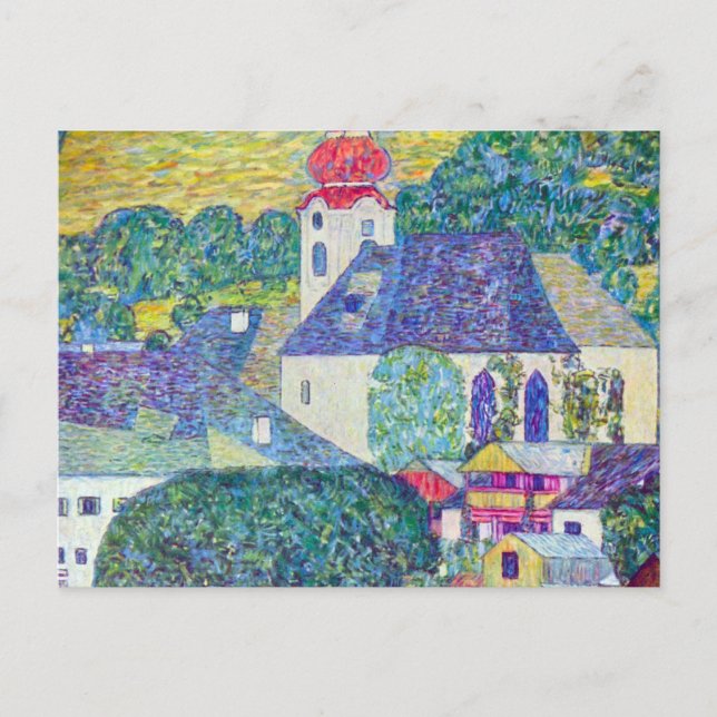 St. Wolfgang Church by Gustav Klimt, Victorian Art Postcard (Front)