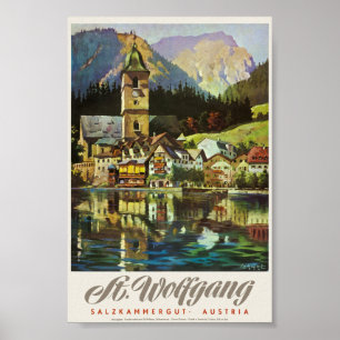 St. Wolfgang Salzkammergut Vintage Poster 1936