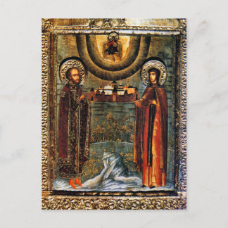 St. Xenia of Rome Orthodox Christian Icon Postcard