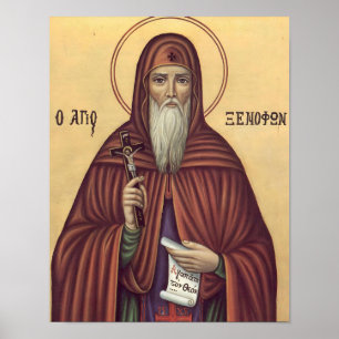 St. Xenophon of Constantinople Icon Print         