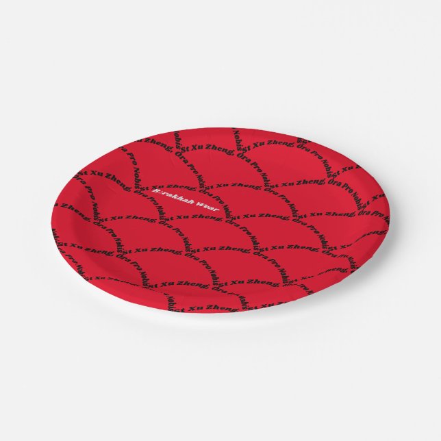 St Xu Zheng Paper Plates (Angled)