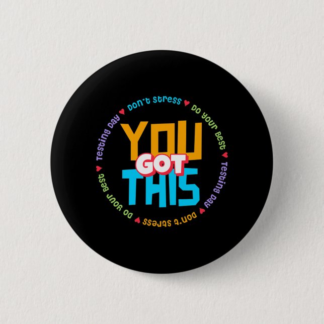 Staar Day Mode On Teacher Testing  6 Cm Round Badge (Front)