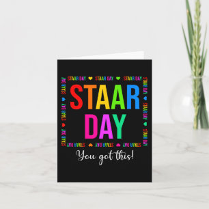 Staar Day You Got This Gifts Women Teacher Testing Card