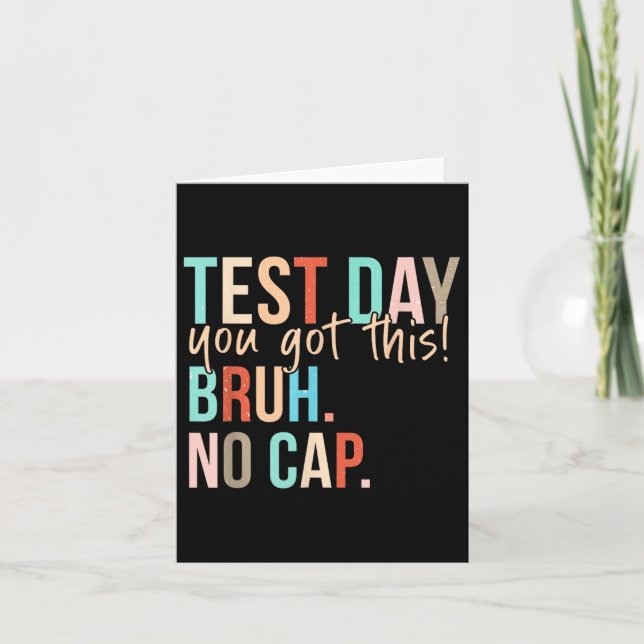 Staar State Testing Day Motivation You Got This Br Card (Front)