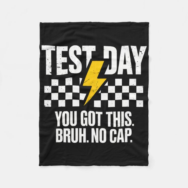 Staar State Testing Day Motivation You Got This Br Fleece Blanket (Front)