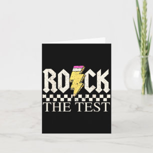 Staar State Testing Day Rock The Test ABCD Teacher Card