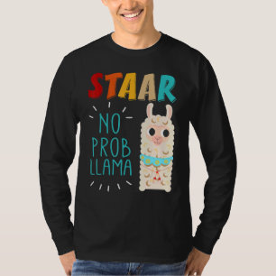 Staar Test Day Test Day No Prob Llama Llama Teache T-Shirt